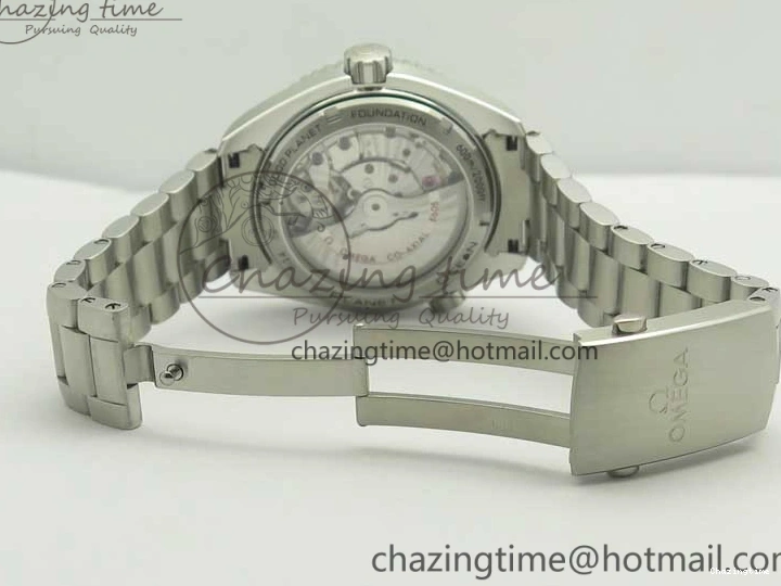 0304 Planet Ocean 600M Co-Axial GMT 43.5mm VSF 1:1 Best Edition Black Dial Orange Markers on SS Bracelet A8605 Super Clone Elegant 8024